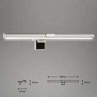 2 stk. briloner led cct skærmlampe med vippe funktion, 40,5(L)(ubrugt)