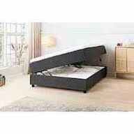 Nordisk Fjer B110 seng med opbevaring 140x200 cm Antracit 