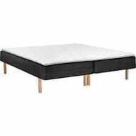 Huma Premium boxmadrasseng 180x200 cm med træben og topmadras 