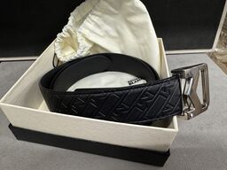 Læderbelte MONTBLANC DARK BROWN 35 MM.