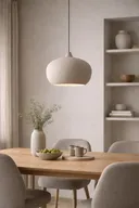 2 stk. frandsen cohen pendel ø30 cm mat beige i organisk design(ubrugt)