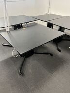 Hæve sænkebord SORT  100x80 cm