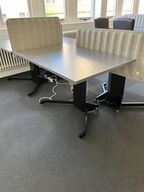 Hæve sænkebord SORT/GRÅ 120x80 cm