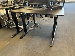 Hæve sænkebord SORT 110x60 cm