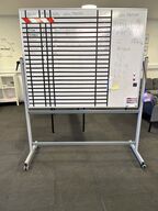 Whiteboard på hjul 161x195 cm