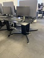 Hæve sænkebord SORT  90x70 cm