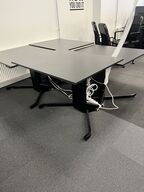 Hæve sænkebord SORT  100x80 cm