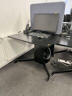 Hæve sænkebord SORT  90x70 cm