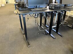 Hæve sænkebord SORT 110x60 cm