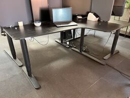 Hæve sænkebord SORT 160x110(62) cm