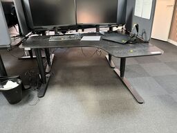 Hæve sænkebord SORT 160x110(62) cm