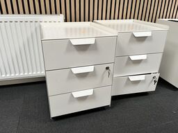 2 stk. Skuffereoler på hjul 40x44x54cm