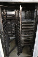 4 stk. stikvogne med div. Bageplader og forme