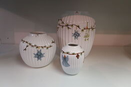 Sæt med 3 stk. Kähler Hammershøi Christmas vase 
