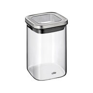 5 stk. Cilio Cube opbevaringsglas 1 liter