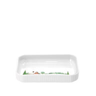 4 stk. Pillivuyt Vinter fad hvid 18 x 12 cm