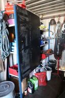 2 fag lagerreoler med div. Værktøj og varelager