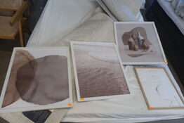 4 Stk. Billeder i Ramme