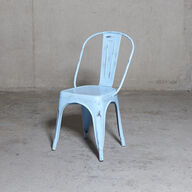 4 stk. Jernstole i light blue