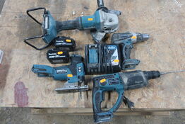 4 stk. akku maskiner MAKITA