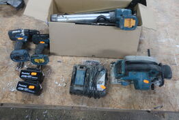 4 stk. akku maskiner MAKITA