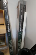 Lærred, div. brochure displays