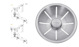 BLANCO Afløb InFino ANDANO/ETAGON 1x3,5'' MXI