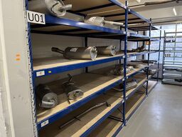 Lager reoler samt hylder og skuffer *Uden indhold