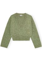 Brushed Mohair Mix Deep V-neck GANNI Str.: S