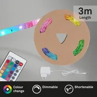 20 stk. briloner rgb led strip 3 meter med remote1(ubrugt)