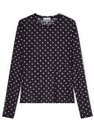 Printed Sheer Jersey Longsleeve GANNI Str.: 36