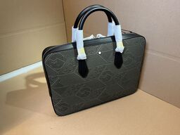 Taske MONTBLANC Jacquard thin document case khaki MB220256