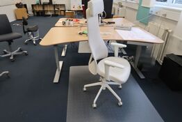El. hæve/sænke skrivebord samt kontorstol