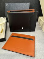 Læderpung 6cc MONTBLANC BLACK/RUST
