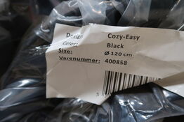 Gulvtæppe COZY-EASY Black Ø120