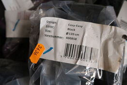 Gulvtæppe COZY-EASY Black Ø120