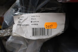 Gulvtæppe COZY-EASY Black Ø120