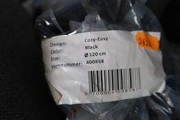 Gulvtæppe COZY-EASY Black Ø120