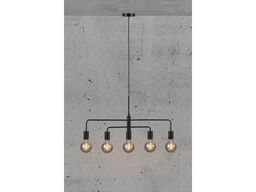 2 stk. nordlux gloom 5-spot lysekrone - sort ø74 cm(ubrugt)