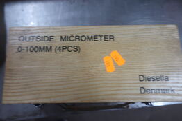 Udvendig mikrometerskruesæt