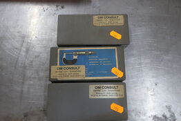 3 stk. Udvendig mikrometerskruesæt