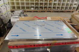 Arbejdsbordplade 1100x650 m/vulstkant rustfri stål ART