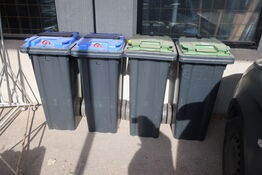 4 stk skraldespande 140 L