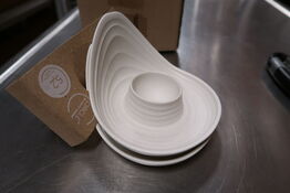 14 stk. Æggebæger sæt creme B123 x D120 x H73 mm Tierra