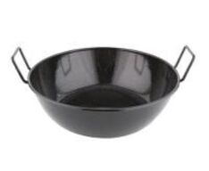 4 stk. Paellapande sort diam 400 mm