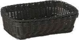 7 stk. Brødkurv plast sort B310 x D210 x H90 mm