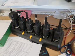 6 stk. MOTOROLA DP1400 håndradioer, inkl. ladestand