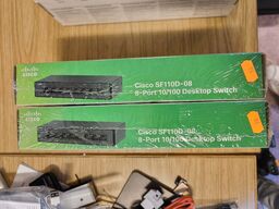2 stk. netværksswitche CISCO SF110D-08 (ubrugt)