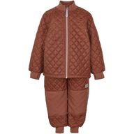 2 sæt Mikk-Line Duvet Termotøj - Russet Str. 134 &140