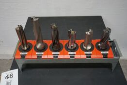 6 stk. Korthulsbor bl.a. Mitsubishi, Sandvik